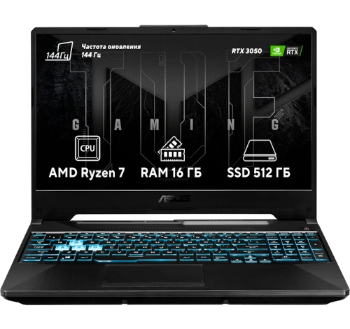 Asus TUF FA506 AMD Ryzen 7-7435HS RTX 3050 laptop