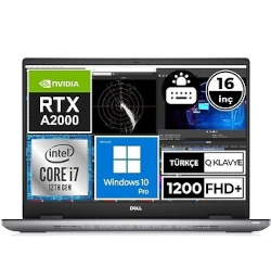 Dell Precision 7670 16 Intel Core i7 12th Gen RTX A2000 laptop