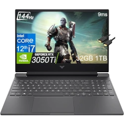 HP Victus 15t-fa000 15" 16GB RAM 1TB SSD Intel Core i5-12th Gen RTX 3050 laptop