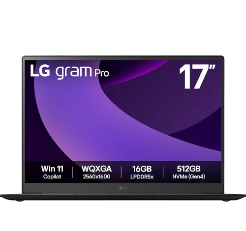 LG Gram Pro 17 17Z90TP Intel Core Ultra 7 255H laptop