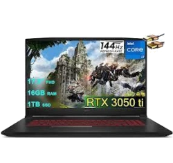 MSI Katana GF76 17" 16GB RAM 1TB SSD RTX 3050 Ti Intel Core i7-11th Gen laptop