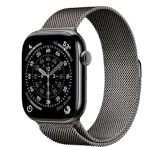 Apple Watch Series 10 46mm Slate Titanium Case w/ Milanese Loop A3003 GPS Cellular watch