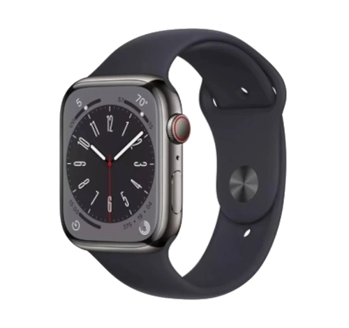 Apple Watch Series 9 41mm Graphite Stainless Steel Case with Link Bracelet A2982 GPS Cellular watch