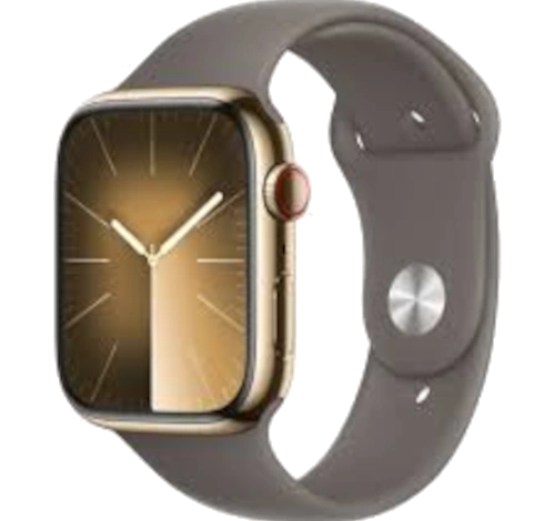 Apple Watch Series 9 45mm Gold Stainless Steel Case with Milanese Loop A2984 GPS Cellular watch