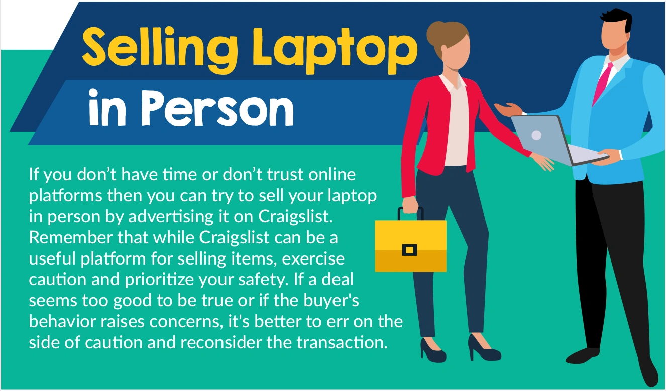 Selling Laptop in Person
